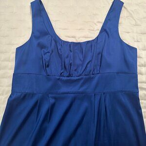 Calvin Klein Royal Blue Sleeveless Satin-Like Dress 20W